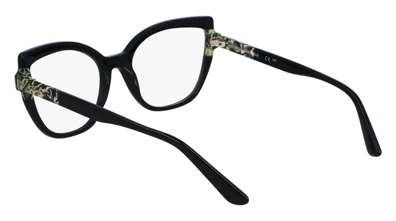 Karl Lagerfeld Donna KL6132 013 Montature da vista Acetato Nero Cat Eye Normale Normale miniatura 2