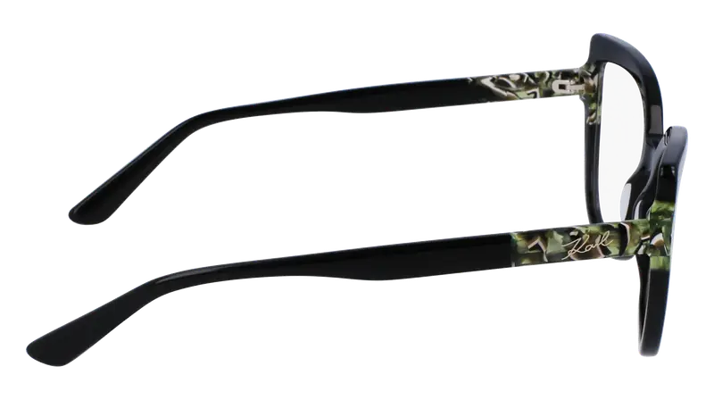 Karl Lagerfeld Donna KL6132 013 Montature da vista Acetato Nero Cat Eye Normale Normale miniatura 3