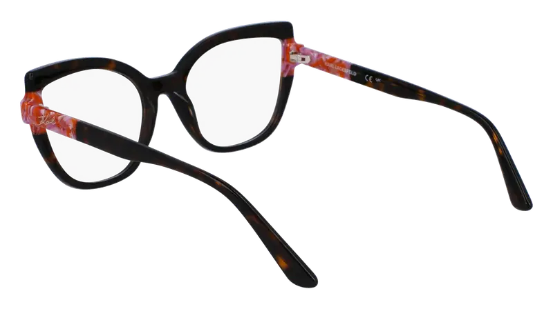 Karl Lagerfeld Donna KL6132 245 Montature da vista Acetato Havana Cat Eye Normale Normale miniatura 2