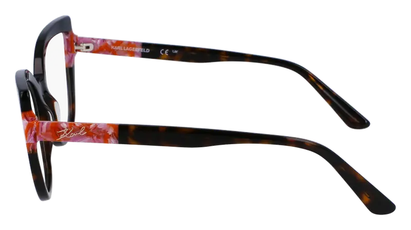 Karl Lagerfeld Donna KL6132 245 Montature da vista Acetato Havana Cat Eye Normale Normale miniatura 3