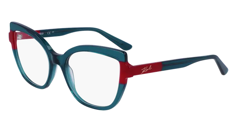 Karl Lagerfeld Donna KL6132 317 Montature da vista Acetato Verde  Cat Eye Normale Normale