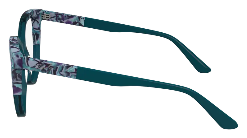 Karl Lagerfeld Donna KL6154 434 Montature da vista Acetato Blu Squadrata Normale Normale miniatura 3