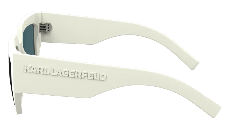 Karl Lagerfeld Occhiali da sole Donna Bianco 862474 miniatura 3