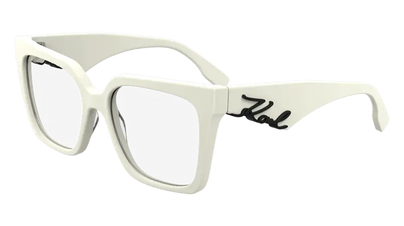 Karl Lagerfeld Donna KL6170 105 Montature da vista Acetato Bianco Squadrata Normale
