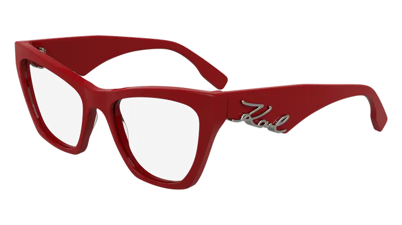 Karl Lagerfeld Donna KL6171 600 Montature da vista Acetato Rosso Cat Eye Normale