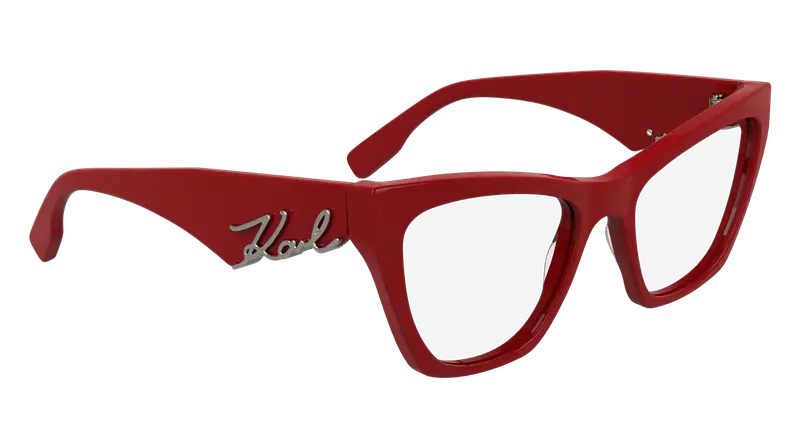 Karl Lagerfeld Donna KL6171 600 Montature da vista Acetato Rosso Cat Eye Normale miniatura 3