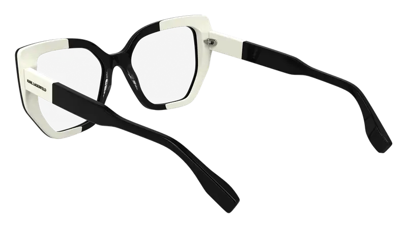 Karl Lagerfeld Donna KL6174 006 Montature da vista Acetato Nero Cat Eye Normale miniatura 2