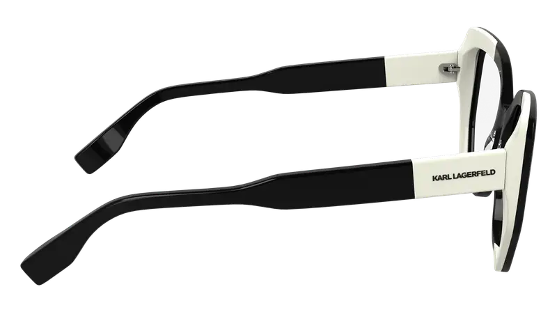 Karl Lagerfeld Donna KL6174 006 Montature da vista Acetato Nero Cat Eye Normale miniatura 3