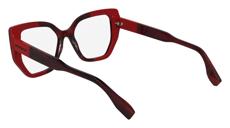Karl Lagerfeld Donna KL6174 609 Montature da vista Acetato Rosso Cat Eye Normale miniatura 2