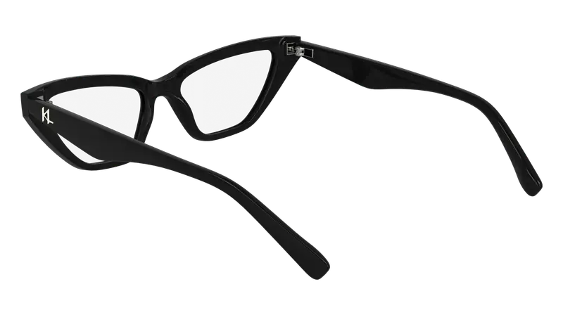 Karl Lagerfeld Donna KL6175 001 Montature da vista Bio-iniettato Nero Cat Eye Normale miniatura 2