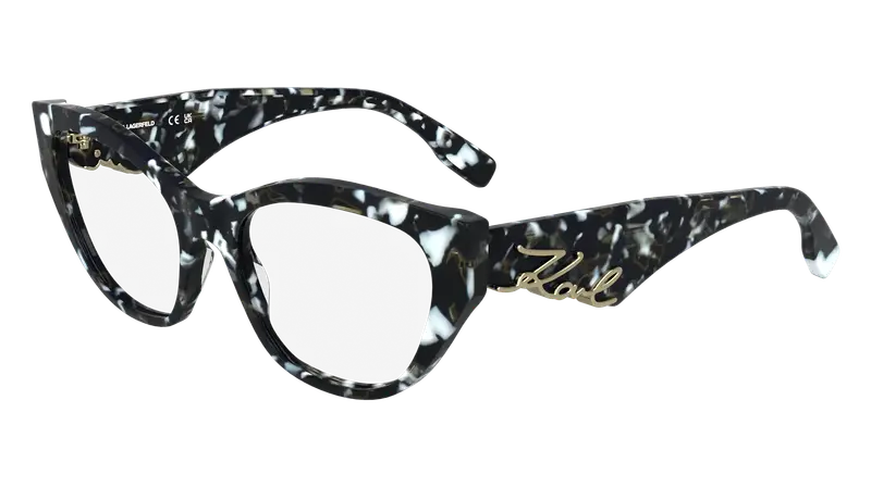 Karl Lagerfeld Donna KL6189 016 Montature da vista Acetato Nero Cat Eye Normale