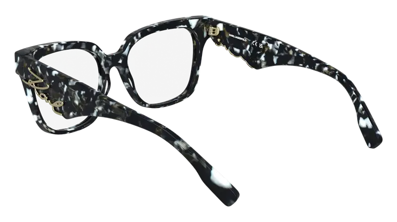 Karl Lagerfeld Donna KL6190 016 Montature da vista Acetato Nero Squadrata Normale miniatura 3