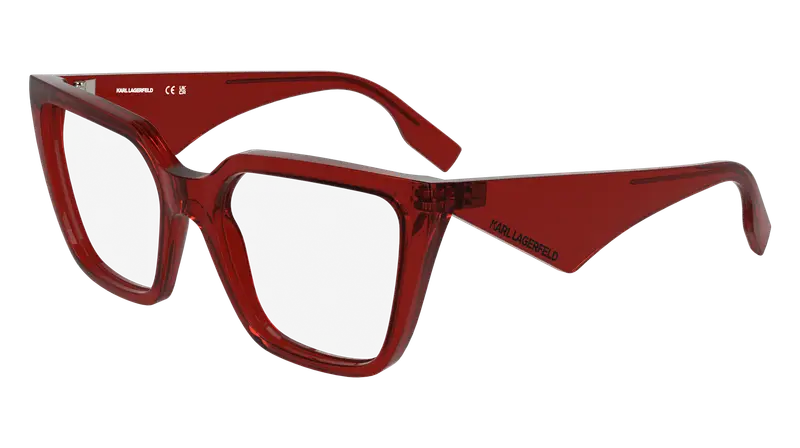 Karl Lagerfeld Donna KL6194 600 Montature da vista Bio-iniettato Rosso  Squadrata Normale