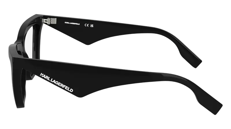 Karl Lagerfeld Donna KL6195 001 Montature da vista Bio-iniettato Nero Cat Eye Normale miniatura 2