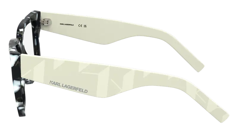 Karl Lagerfeld Donna KL6201 016 Montature da vista Acetato Nero Squadrata Normale miniatura 2