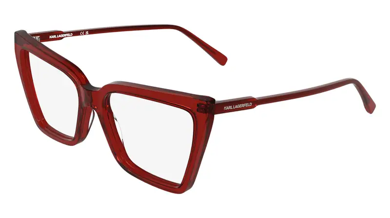 Donna KL6216 600 Montature da vista Acetato Rosso Squadrata Normale