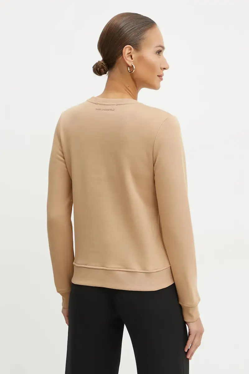 felpa donna colore beige A1W20066 miniatura 2