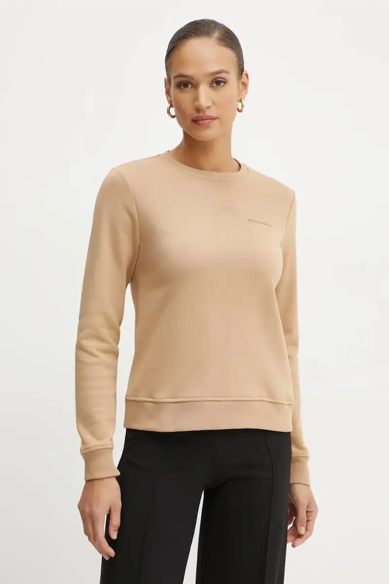 felpa donna colore beige A1W20066 miniatura 3