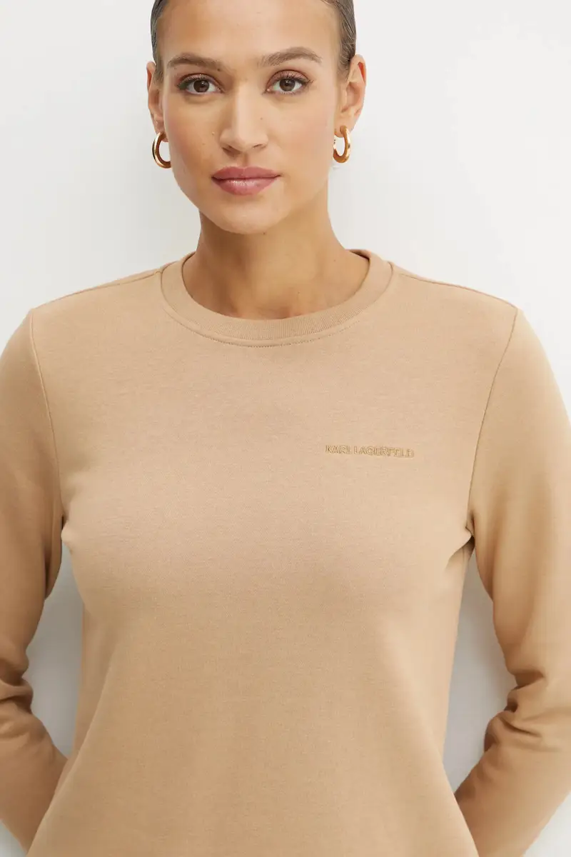 felpa donna colore beige A1W20066 miniatura 4