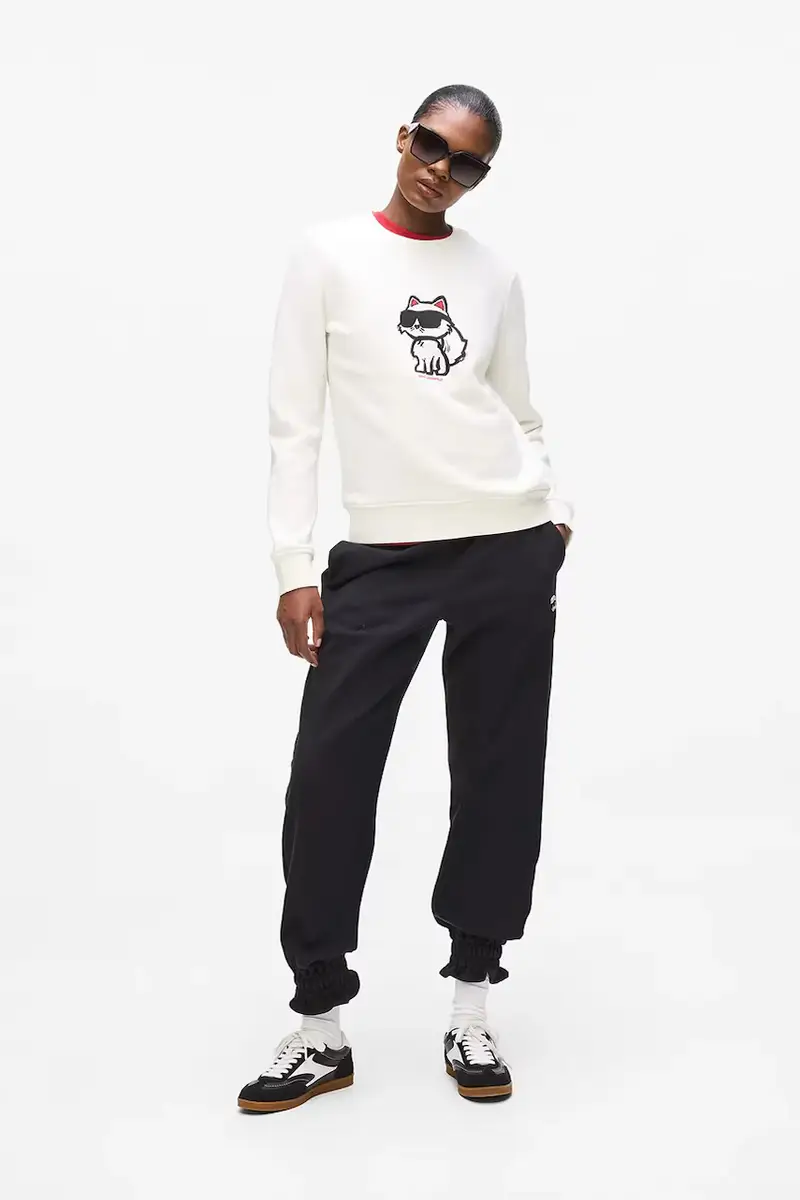 felpa donna colore beige A4W20043 miniatura 3