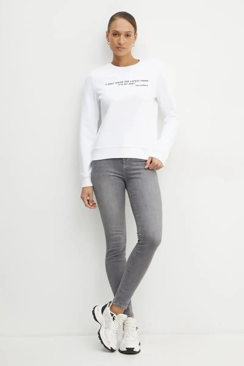 felpa donna colore bianco A1W20038 miniatura 2