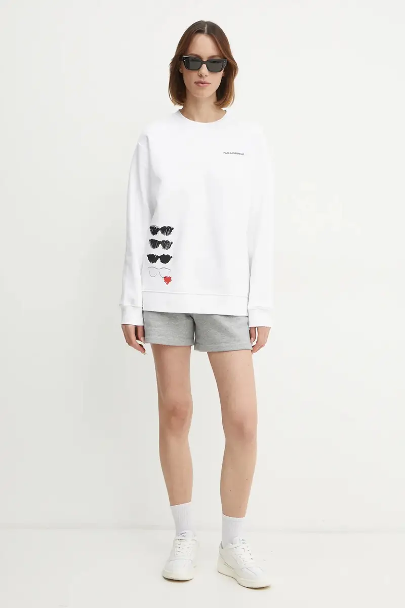 felpa donna colore bianco A1W20076 miniatura 2