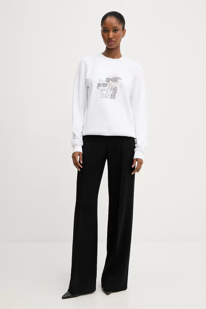 felpa donna colore bianco A3W20069 miniatura 2