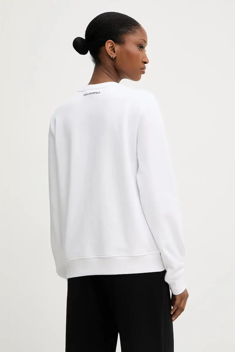 felpa donna colore bianco A3W20069 miniatura 3