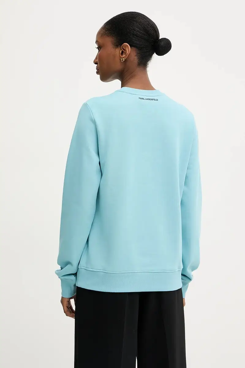 felpa donna colore blu A3W20066 miniatura 3