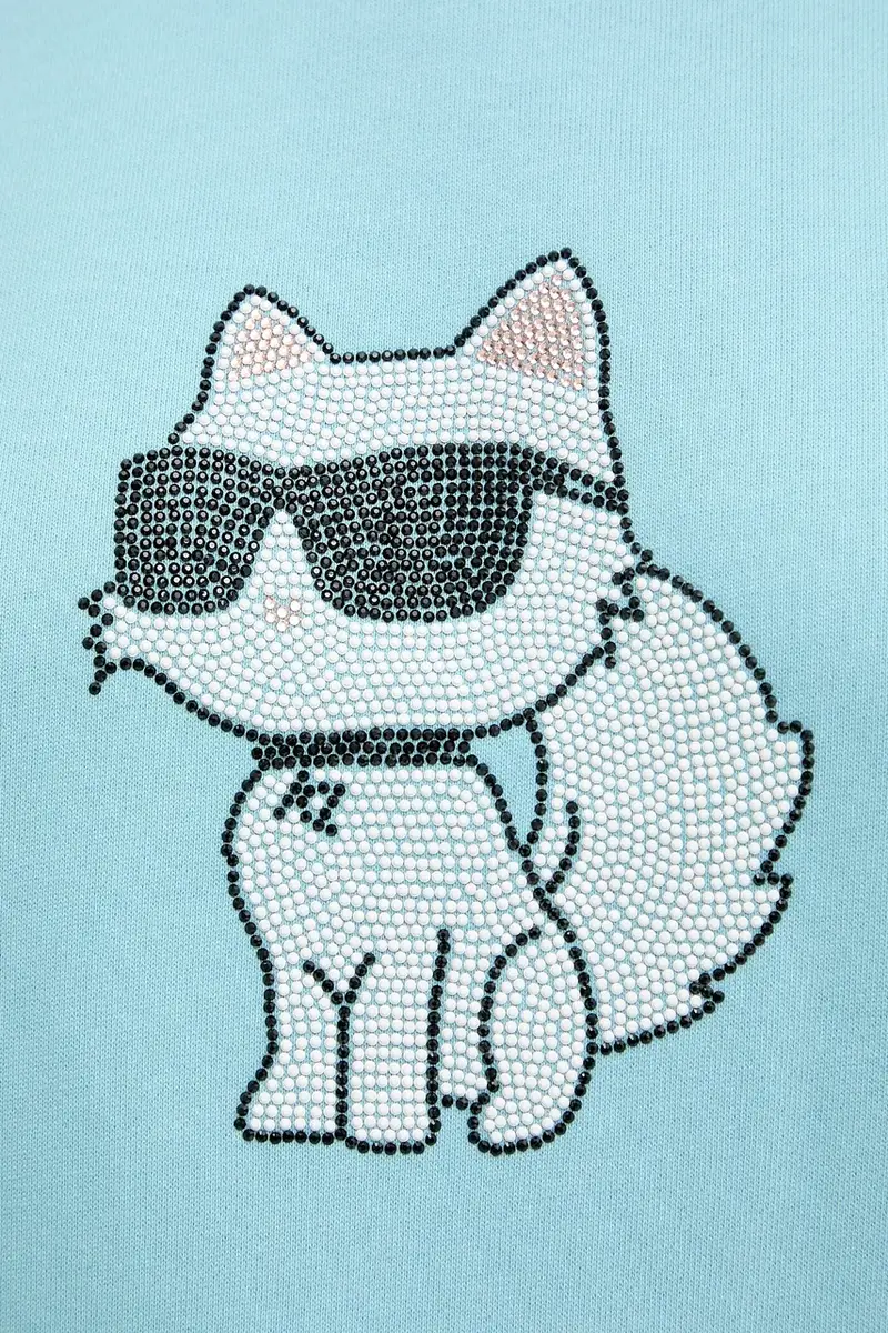 felpa donna colore blu A3W20066 miniatura 5