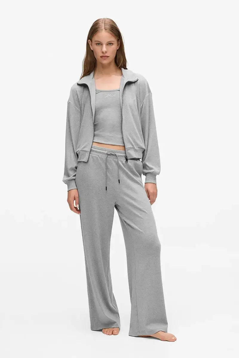 felpa donna colore grigio A4W44017 miniatura 4