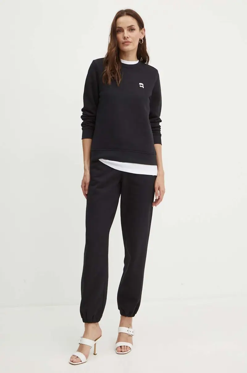 felpa donna colore nero 245W1810 miniatura 2