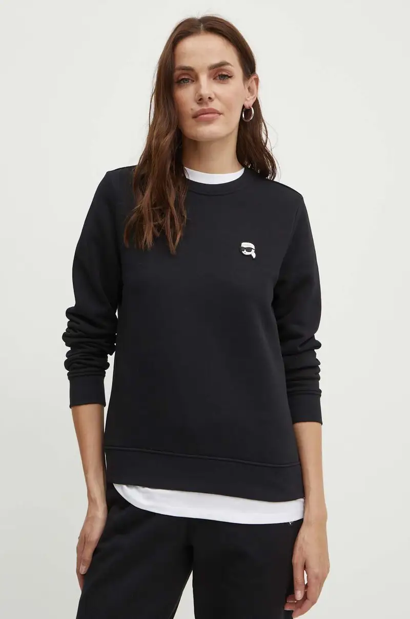 felpa donna colore nero 245W1810