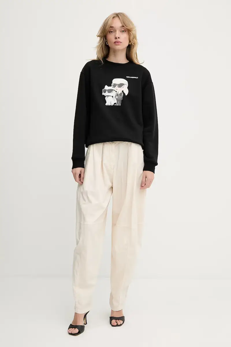 felpa donna colore nero A3W20057 miniatura 2