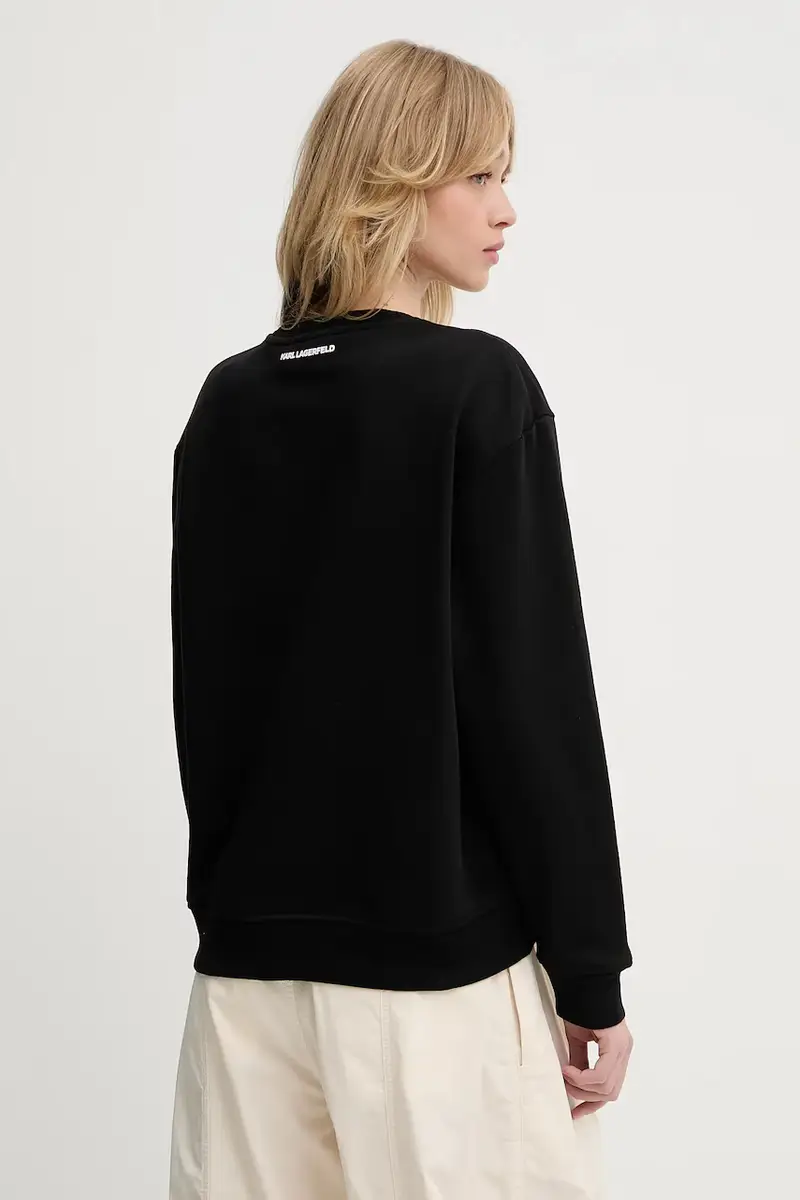 felpa donna colore nero A3W20057 miniatura 3