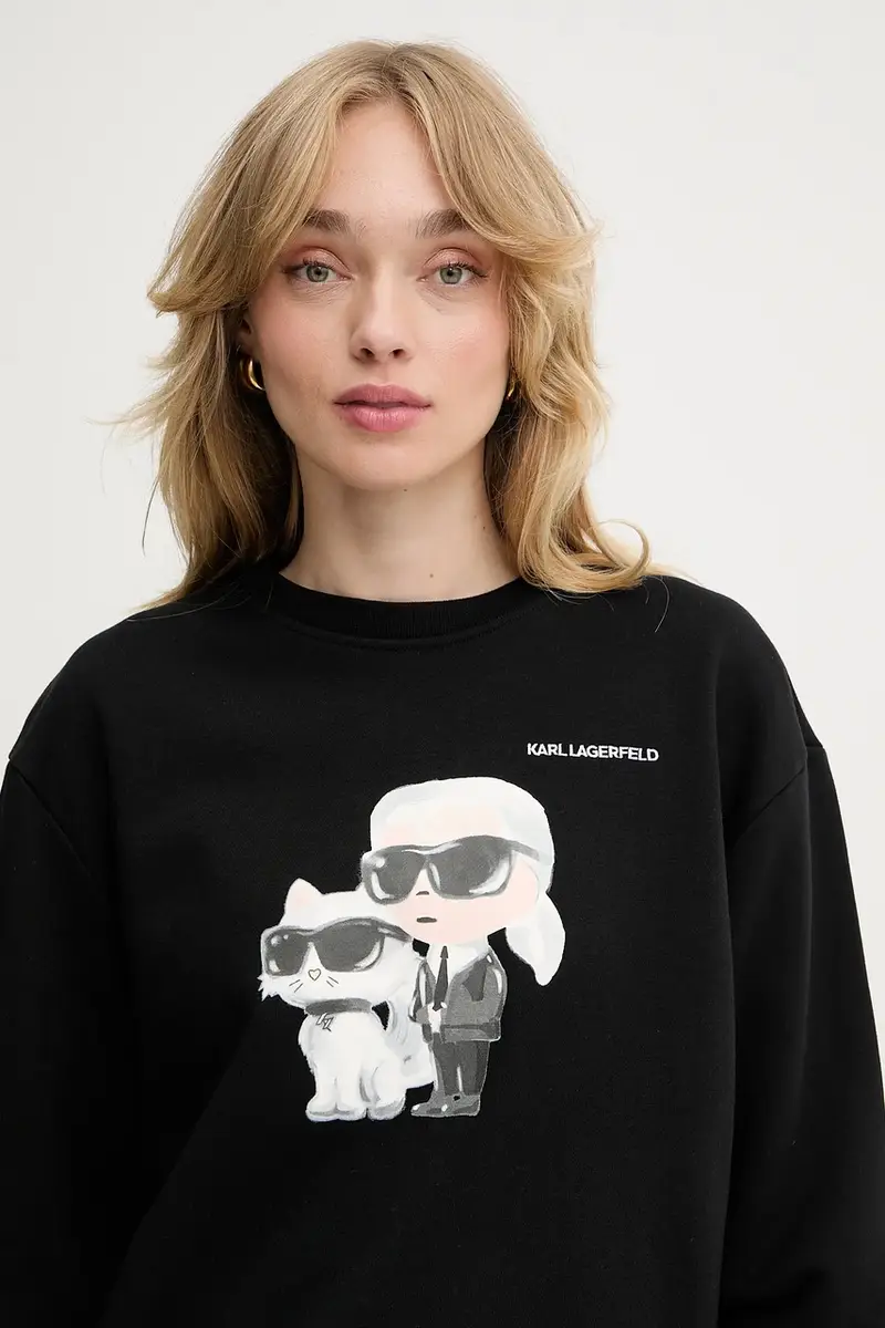 felpa donna colore nero A3W20057 miniatura 4