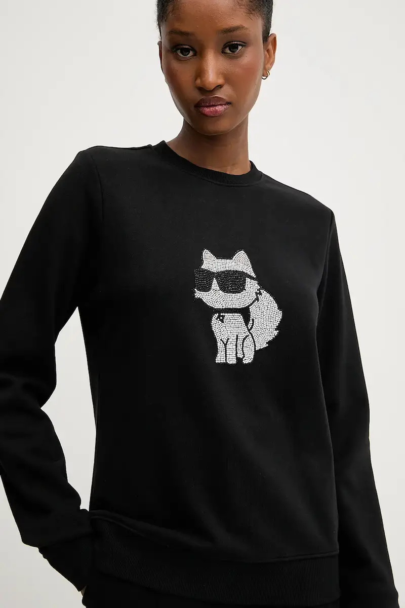 felpa donna colore nero A3W20066 miniatura 4