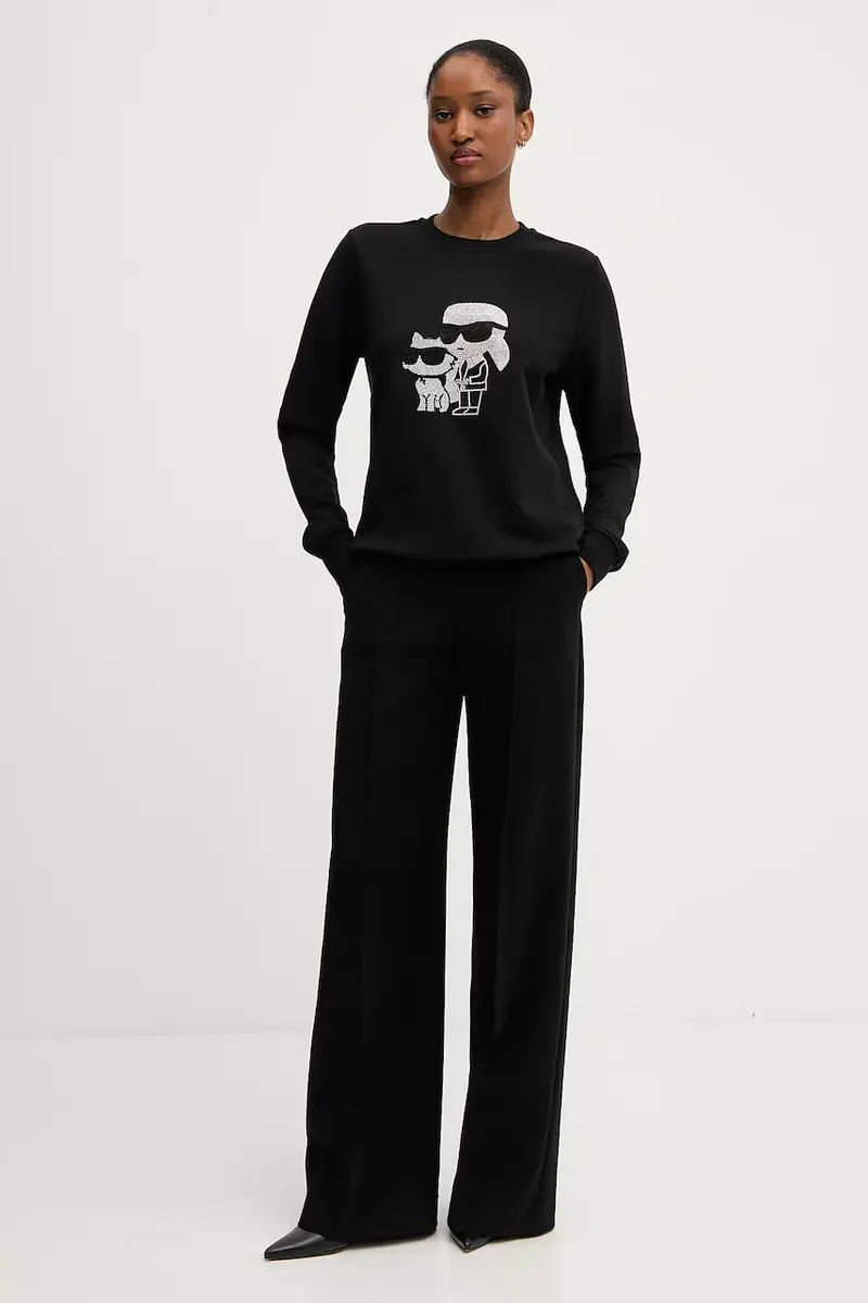 felpa donna colore nero A3W20069 miniatura 2