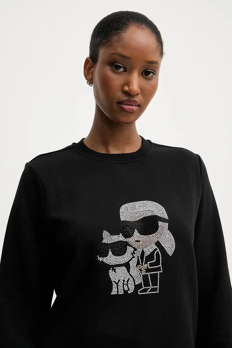 felpa donna colore nero A3W20069 miniatura 4