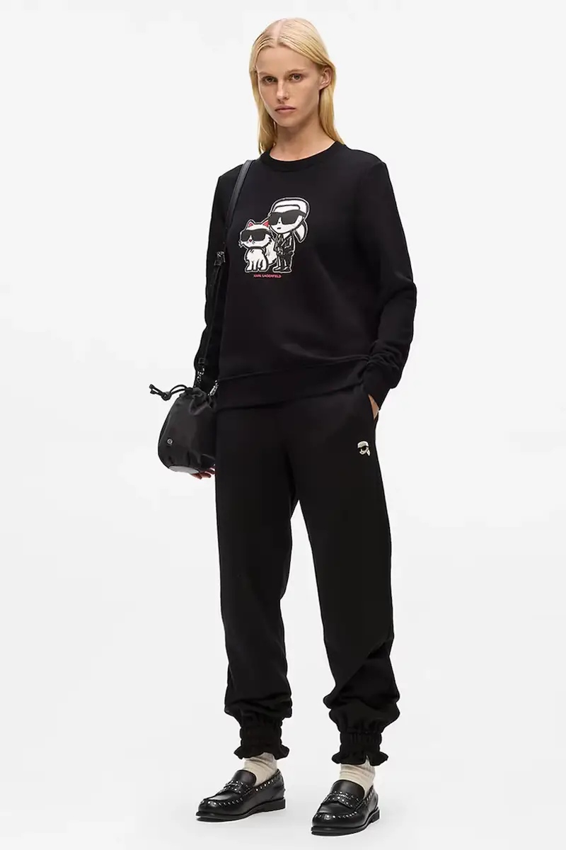 felpa donna colore nero A4W20045 miniatura 4