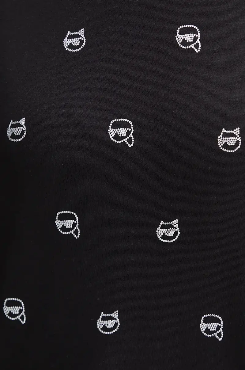 felpa donna colore nero con applicazione 246W1800 miniatura 5