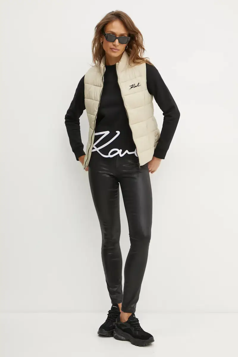 felpa donna colore nero con applicazione A1W20010 miniatura 4