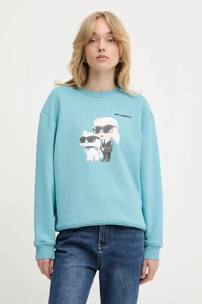 felpa donna colore turchese A3W20057