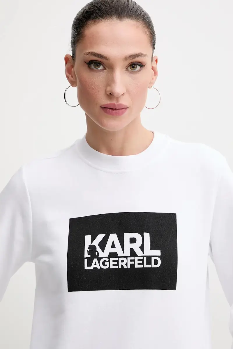 felpa in cotone donna colore bianco ASW20006 miniatura 4