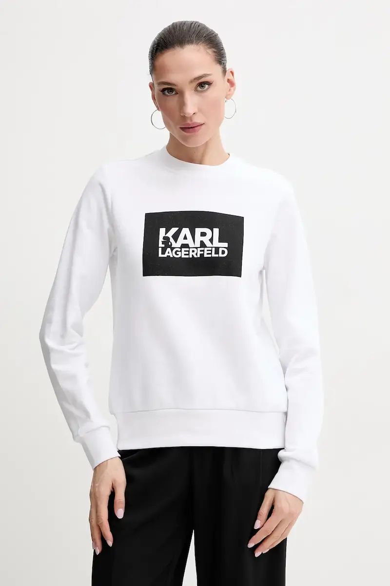 felpa in cotone donna colore bianco ASW20006