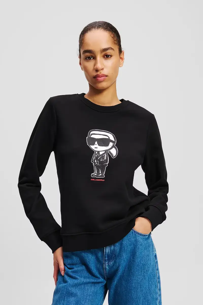 felpa in cotone donna colore nero A2W20071