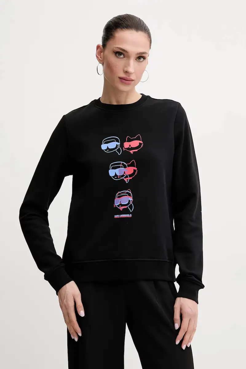 felpa in cotone donna colore nero A2W20076