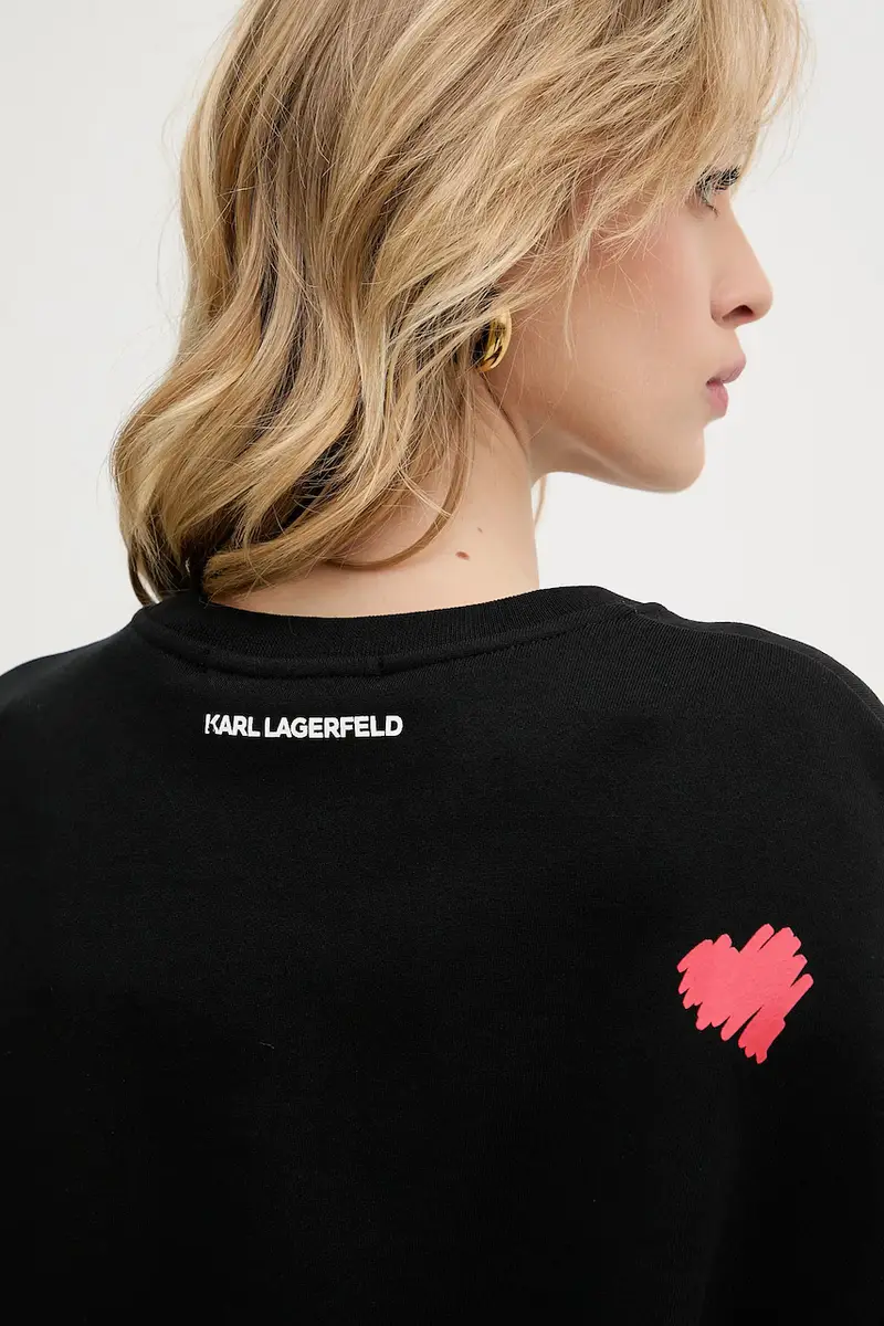 felpa in cotone donna colore nero A3W20006 miniatura 5