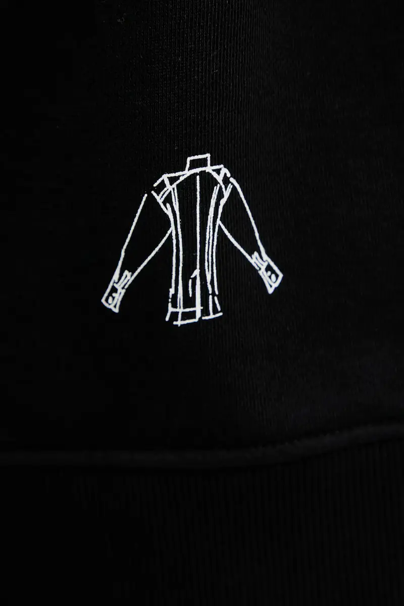 felpa in cotone donna colore nero A3W20065 miniatura 5