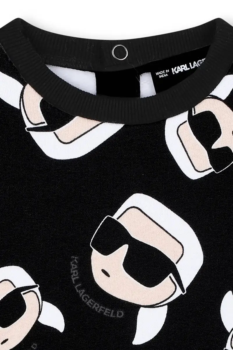 felpa in cotone neonato/a colore nero Z30666 miniatura 4